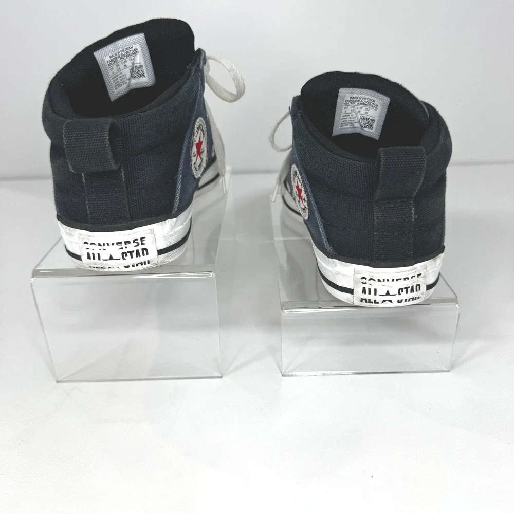 Converse Chuck Taylor All Star High Street Mid Top Navy Black Sneakers Boys 4